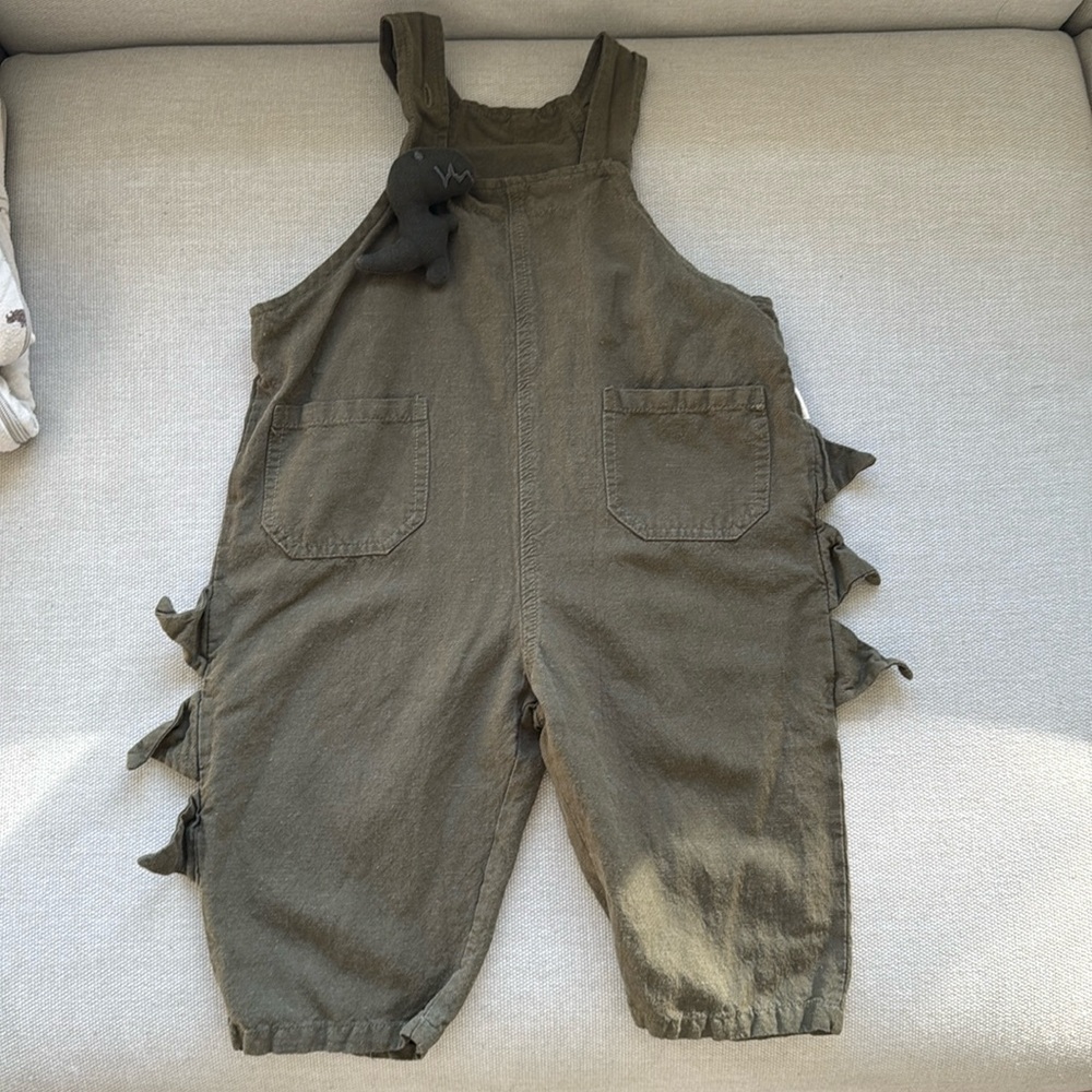 Baby dinosaur overalls 12-24m